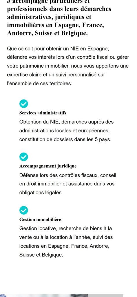BP Conseils – Présentation sur mobile