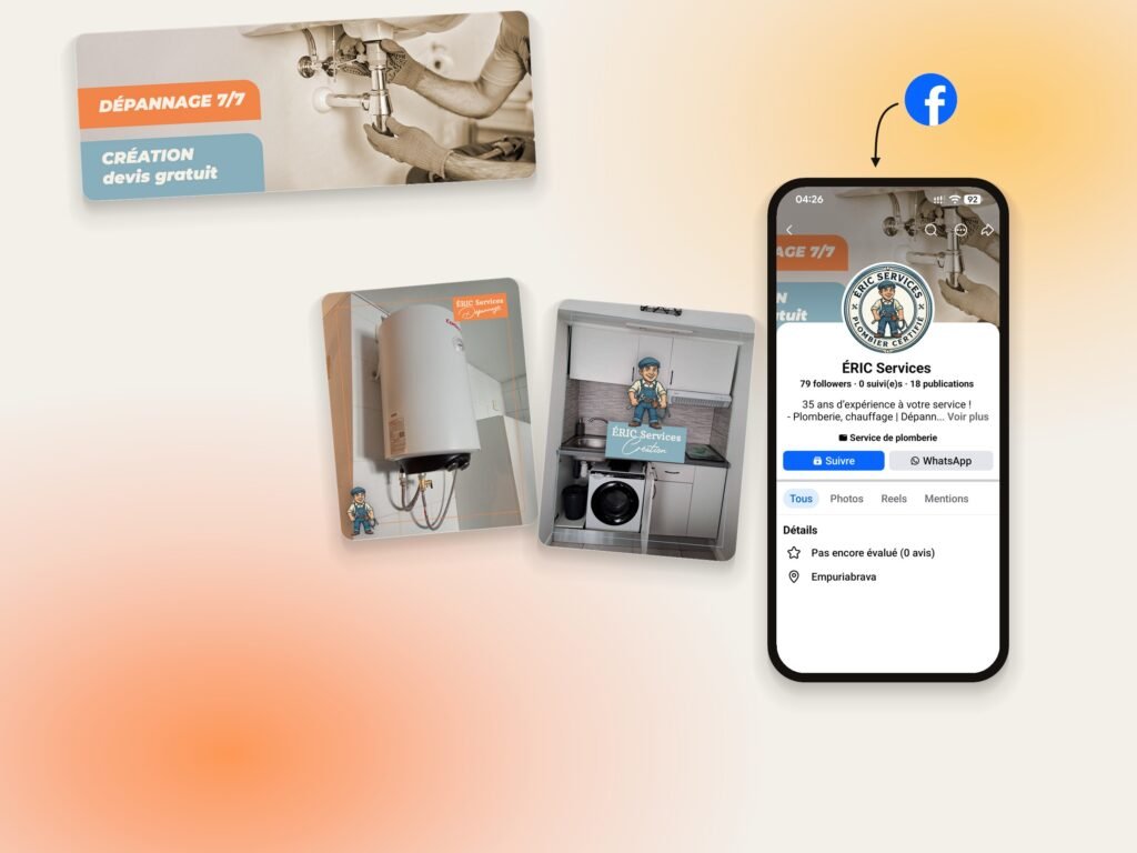ÉRIC Services – page Facebook animée par Visua